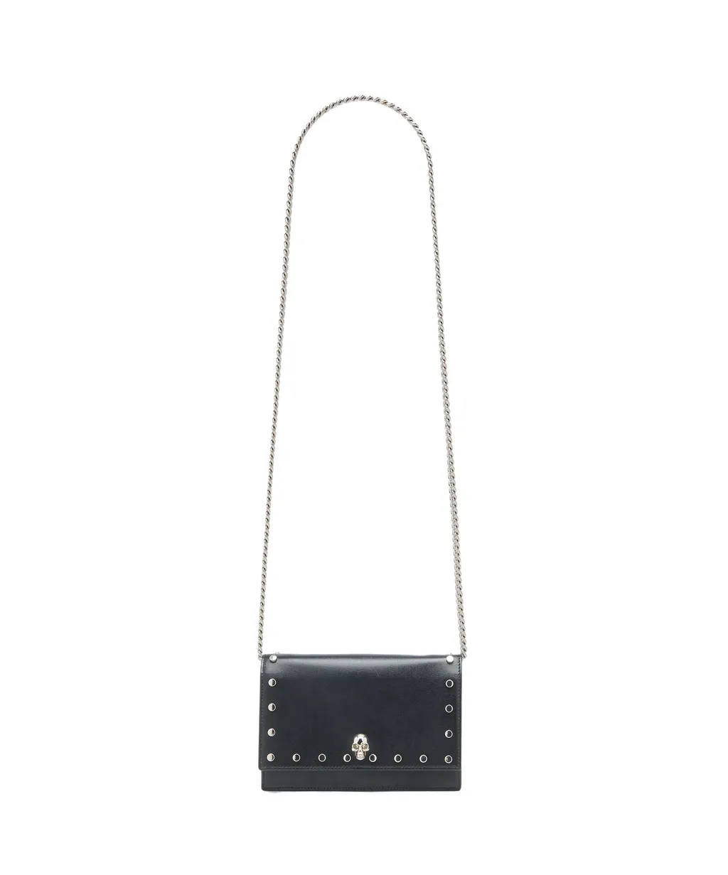 Small Skull Studded Shoulder Bag