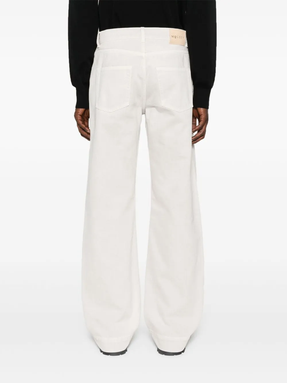 Logo Patch Wide-Leg Jeans