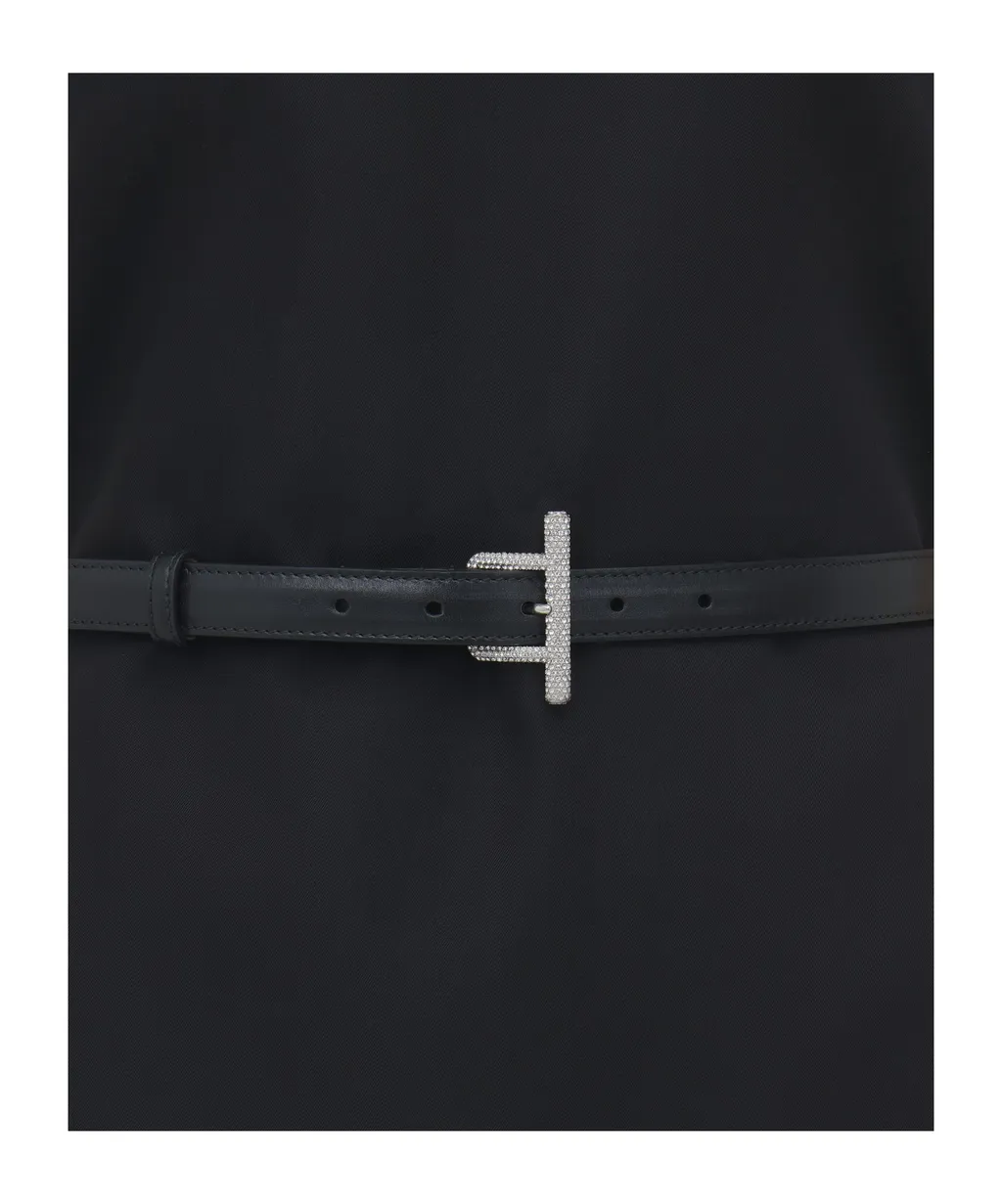 T-Bar Embellished Buckle Belt