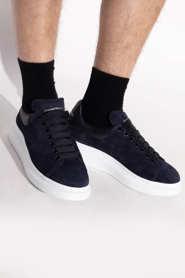 Round-Toe Lace-Up Sneakers