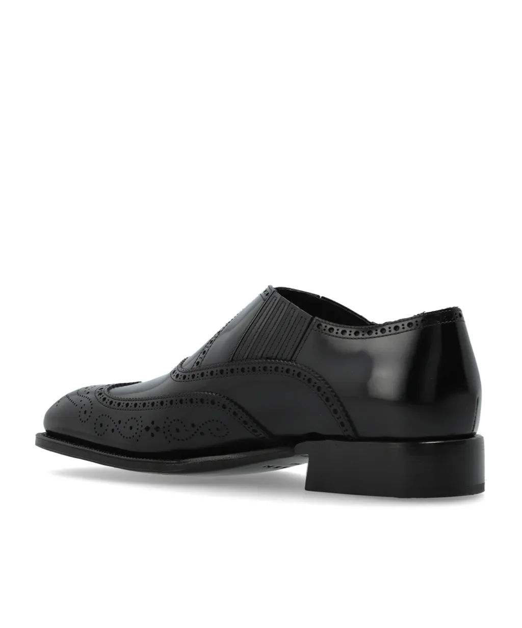 Brogue Style Slip-On Loafers