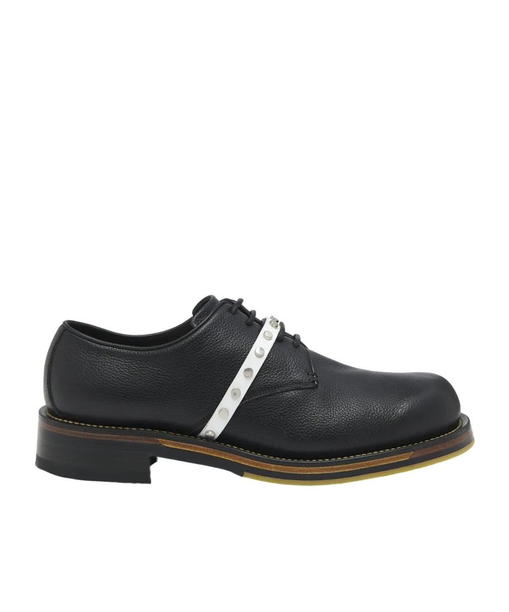Stud-Embellished Lace-Up Shoes