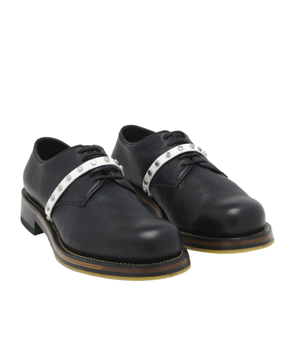 Stud-Embellished Lace-Up Shoes