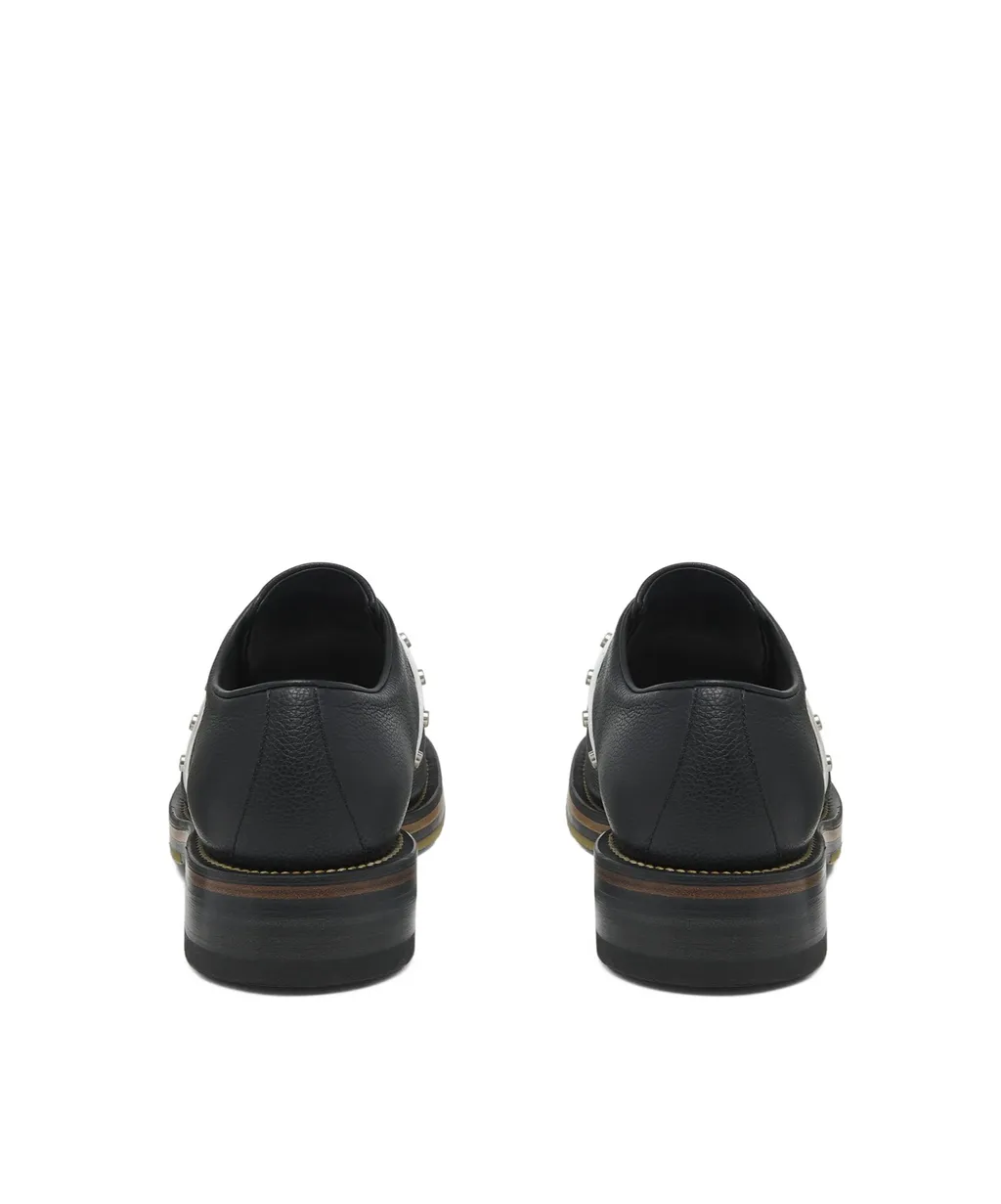 Stud-Embellished Lace-Up Shoes