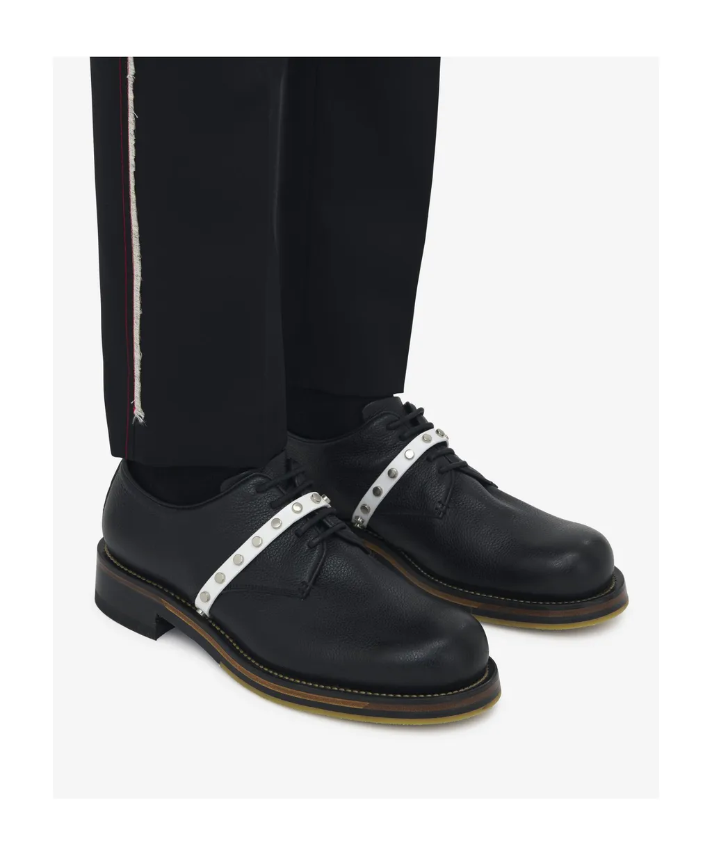 Stud-Embellished Lace-Up Shoes