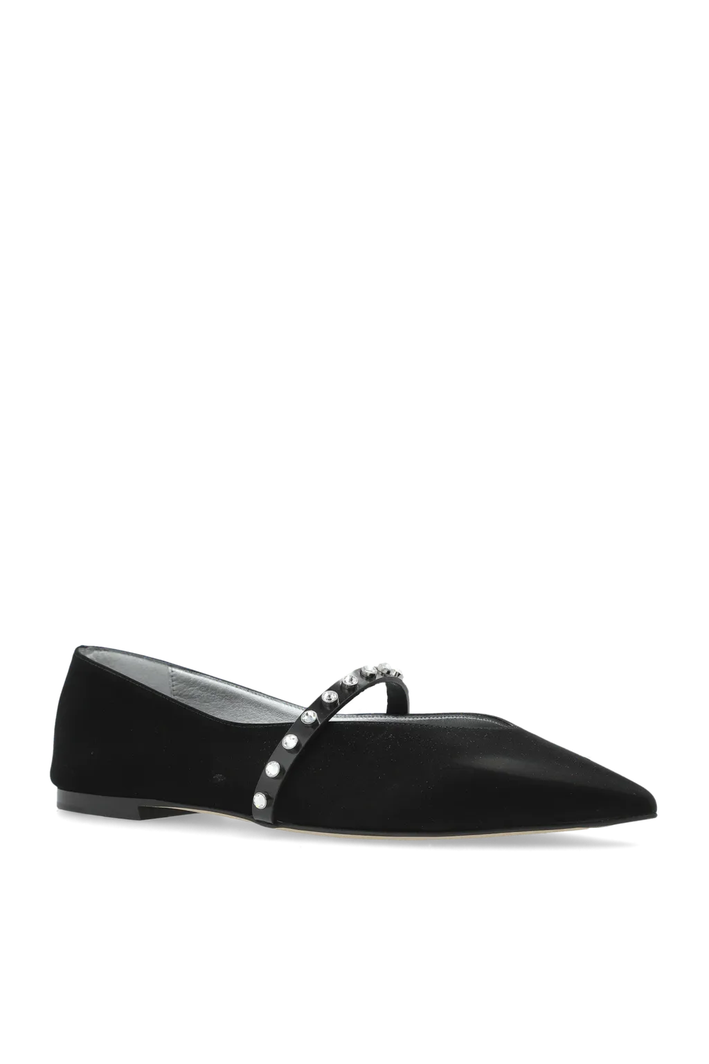 Stud-Embellished Ballerina Flats