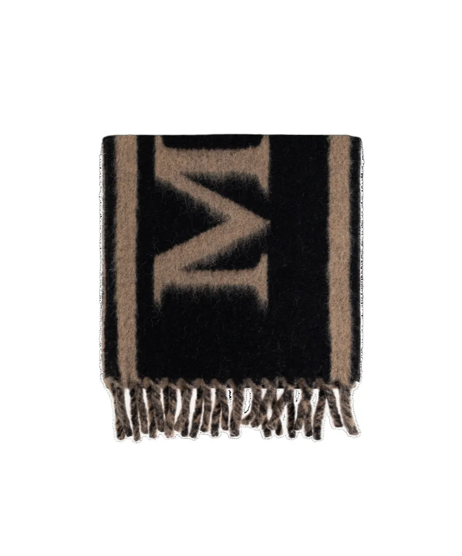 Logo Jacquard Fringed-Edge Scarf
