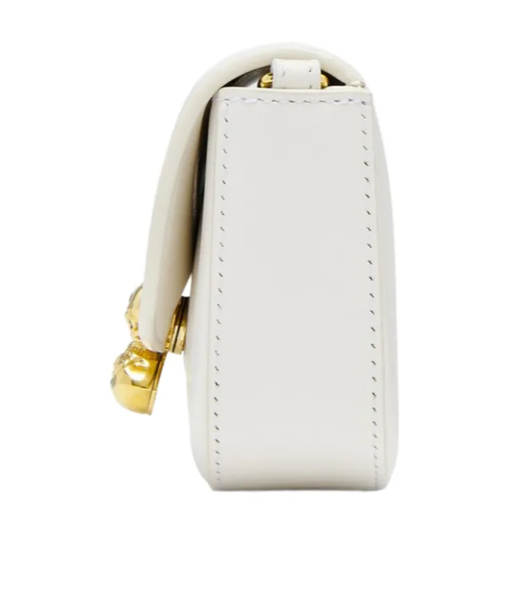 Small Skull Flower Embellished Shoulder Bag