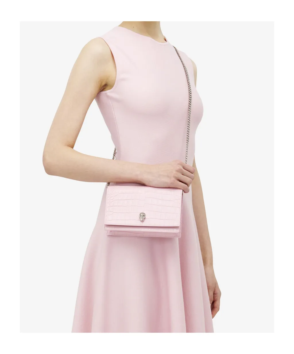 Small Skull Embossed Crossbody Bag