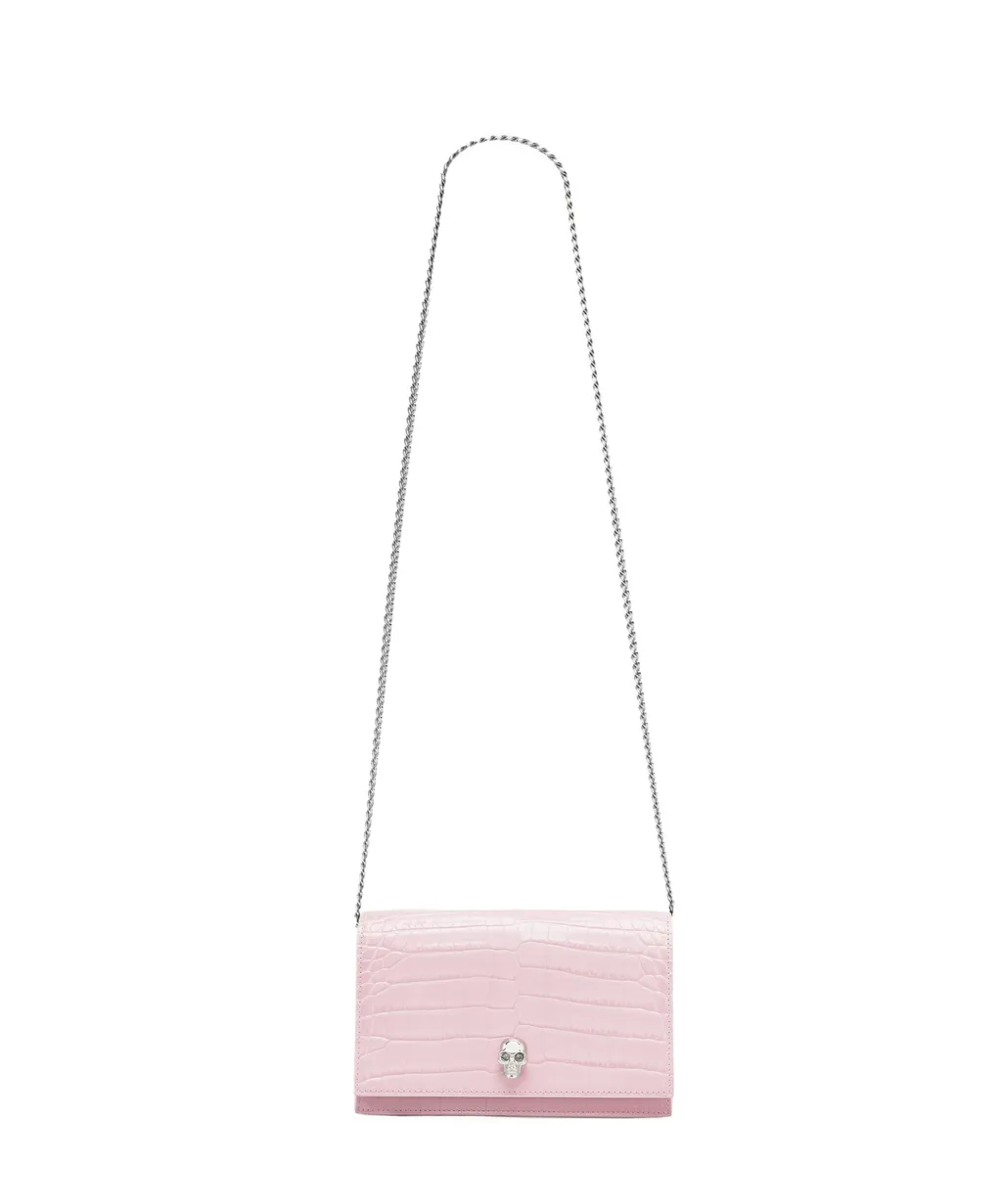 Small Skull Embossed Crossbody Bag