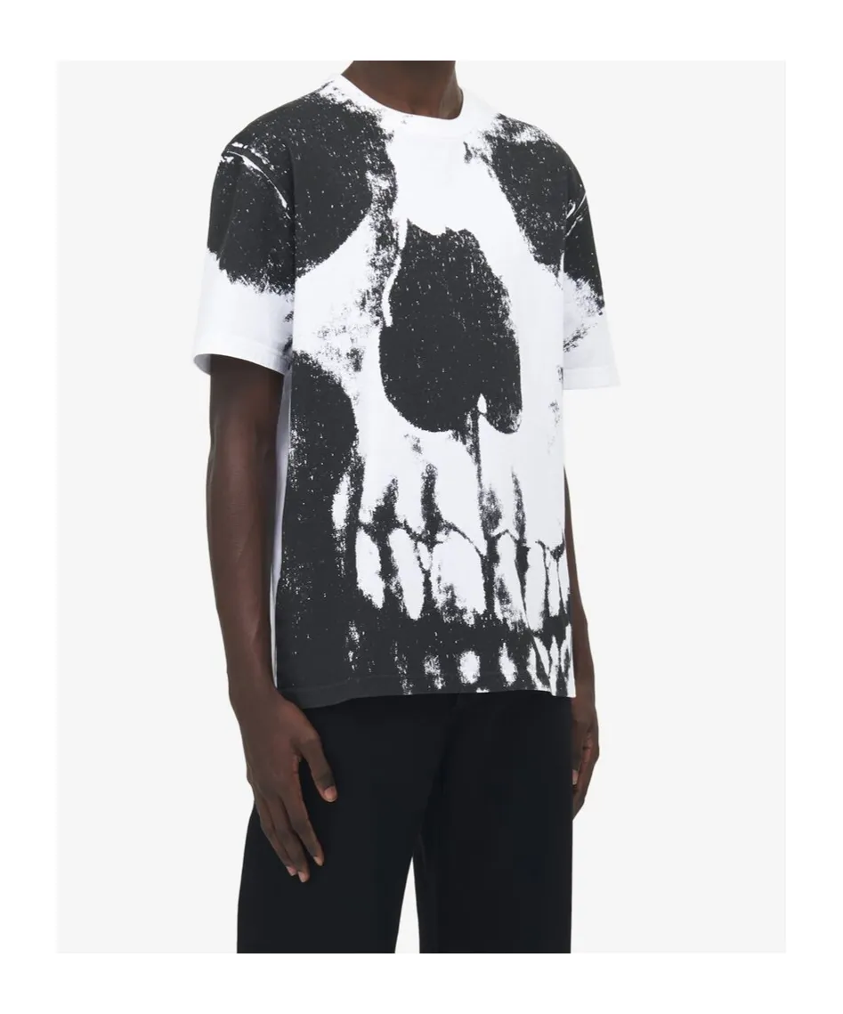 Skull Printed Crewneck T-Shirt