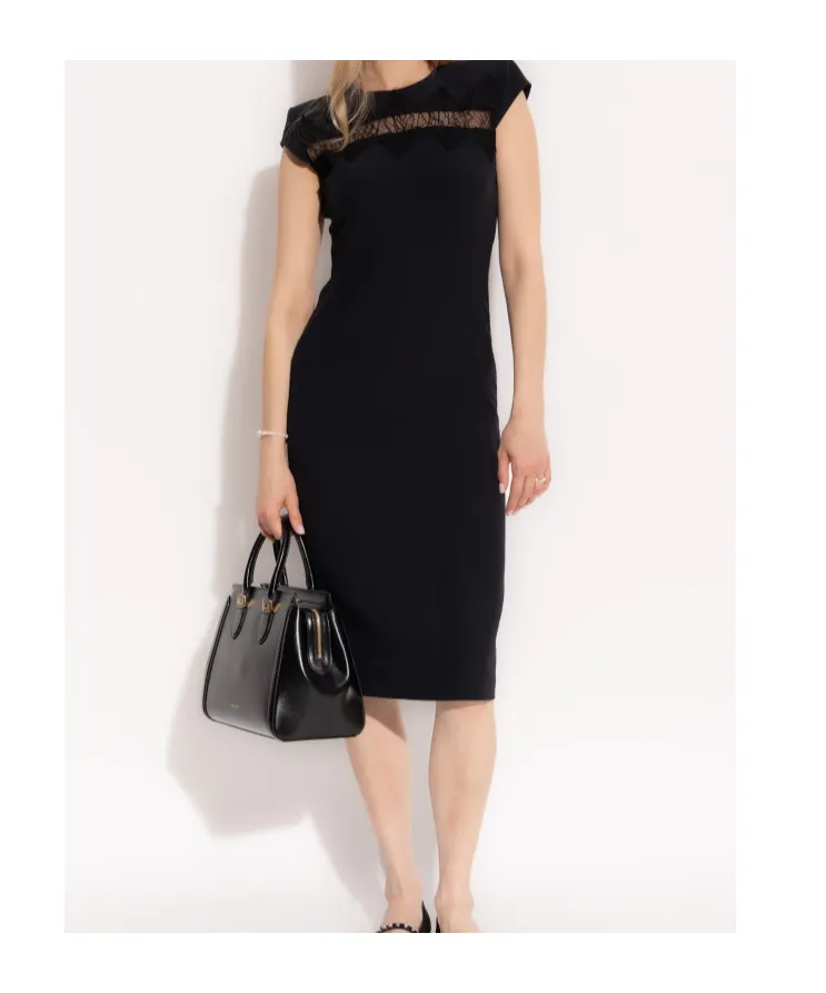 Back Slit Midi Dress