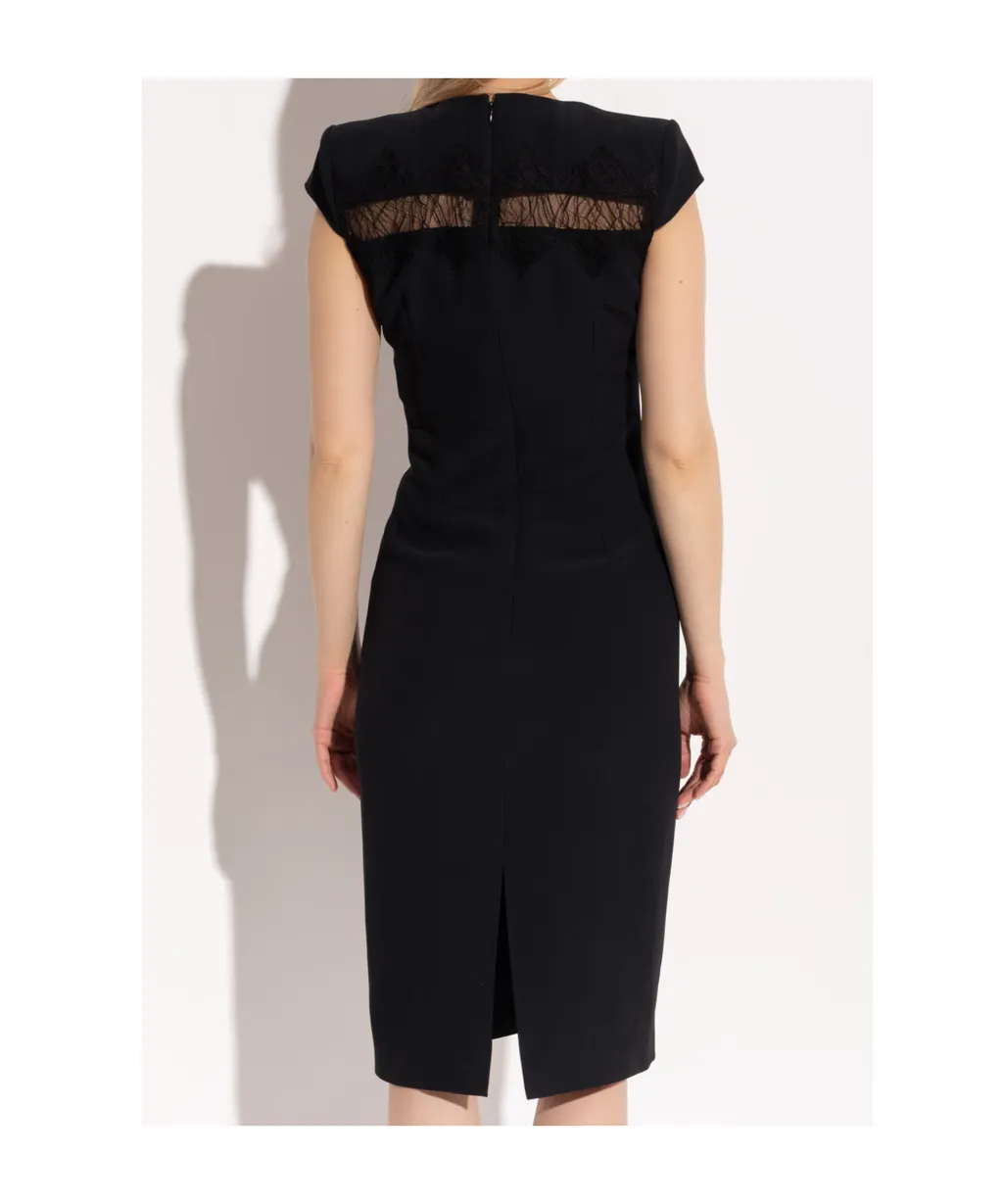 Back Slit Midi Dress