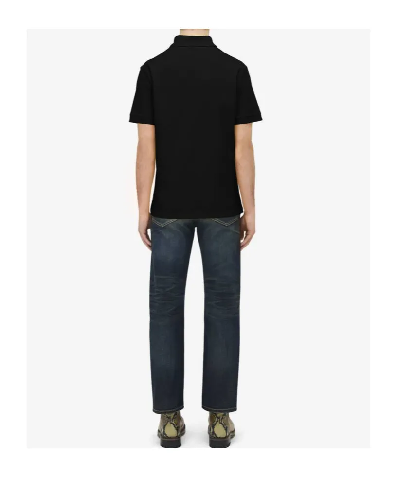 Logo Embroidered Short-Sleeved Polo Shirt