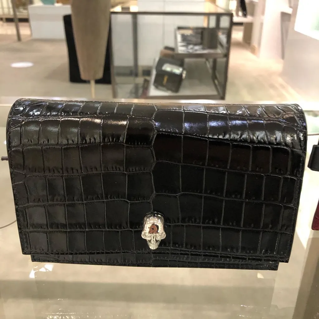 Skull Pattern Cross-Body Bag