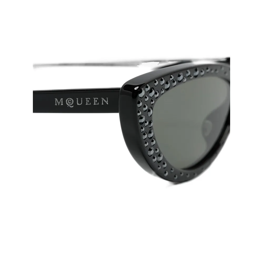Crystal-Embellished Cat-Eye Sunglasses