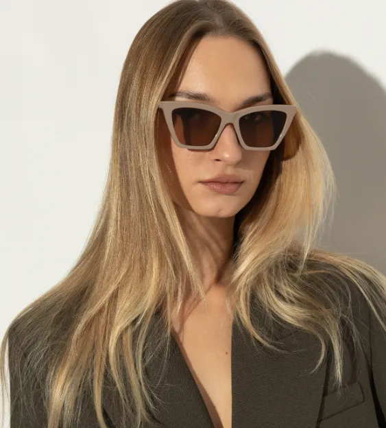 Spike Geometric Cat-Eye Frame Sunglasses