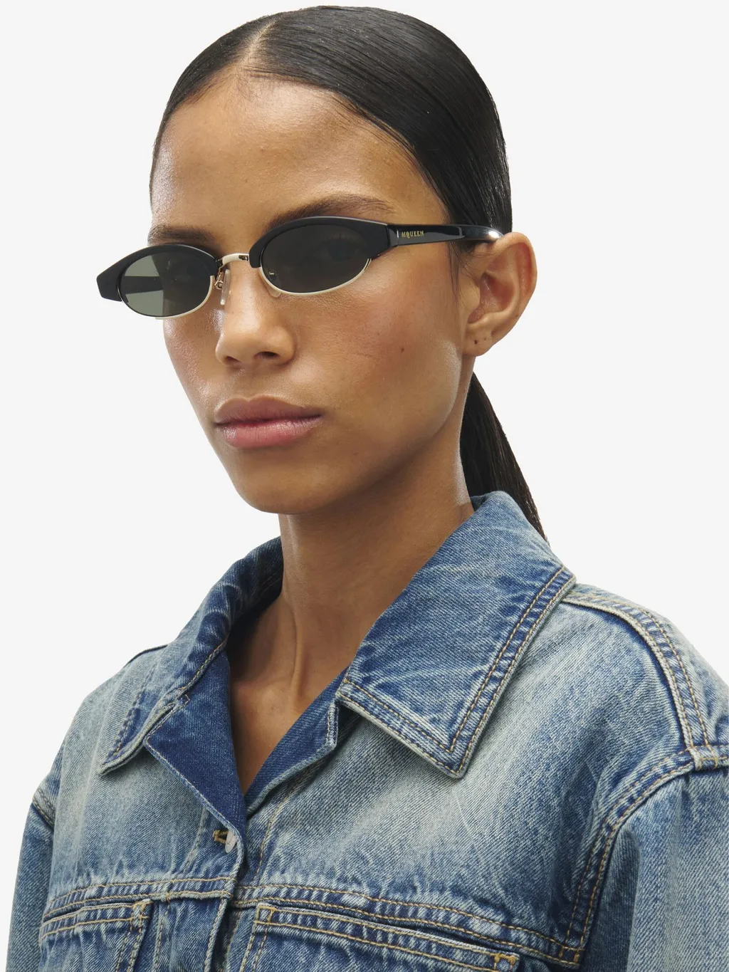 Ellipse Oval-Frame Sunglasses