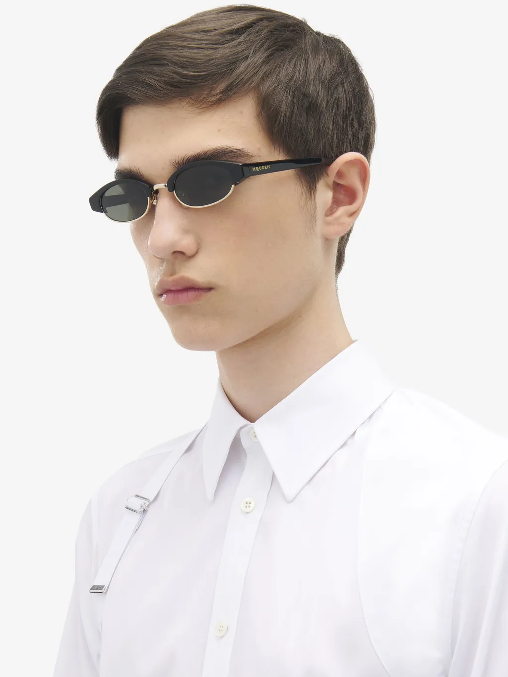 Ellipse Oval-Frame Sunglasses