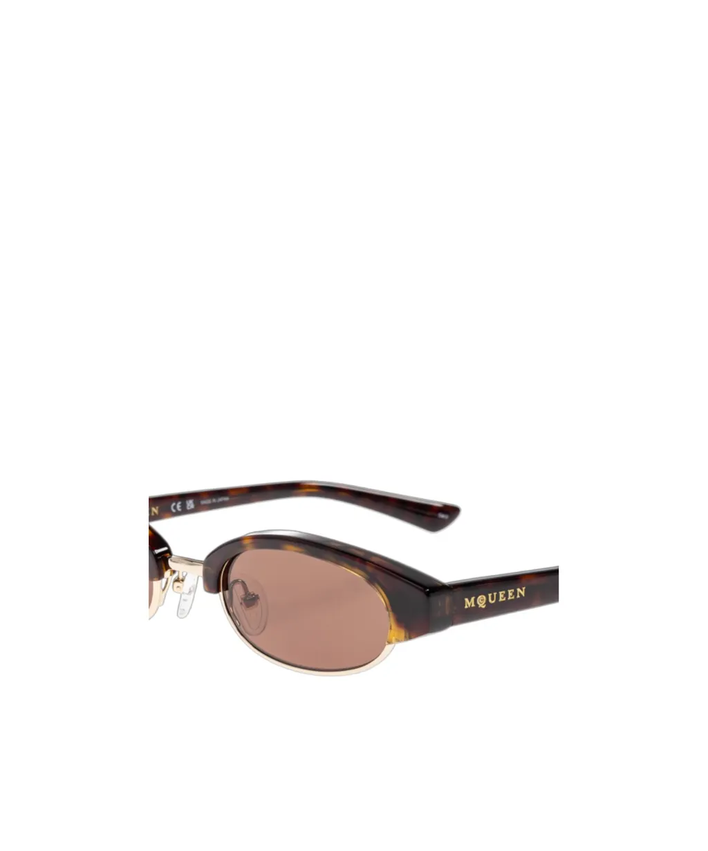Oval-Frame Sunglasses