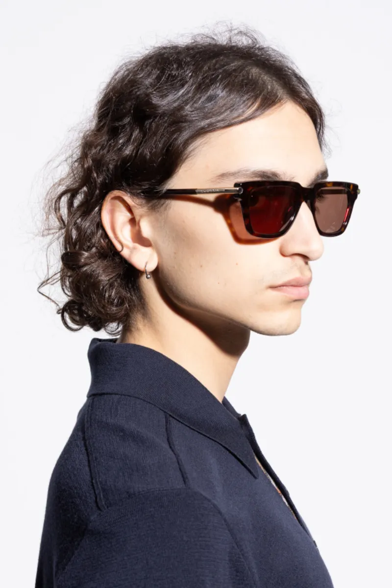 T-Bar Icon Tortoiseshell Sunglasses