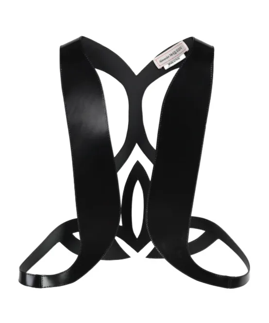 Cut-Out Detailed Leather Vest