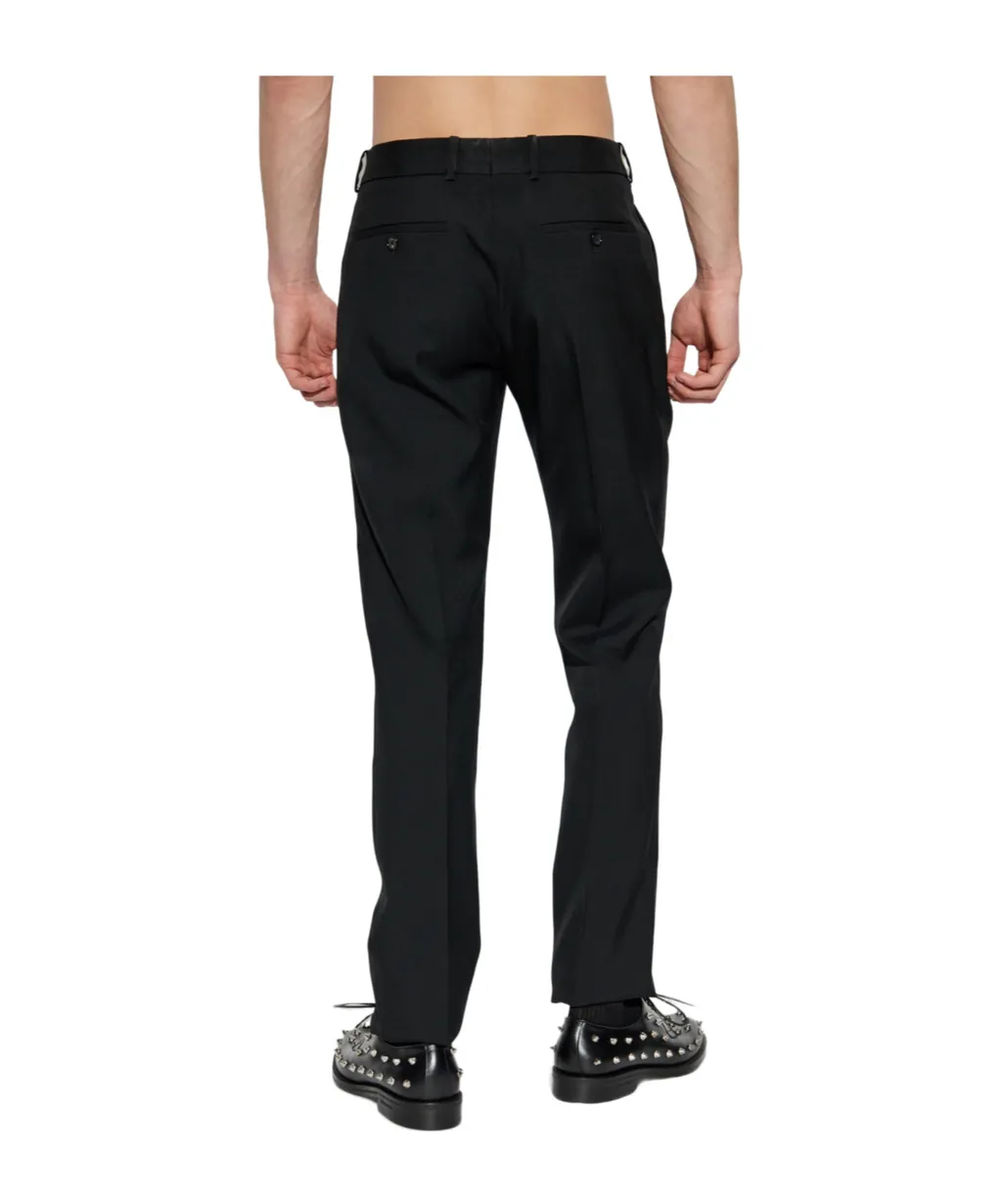Creased Straight-Leg Trousers