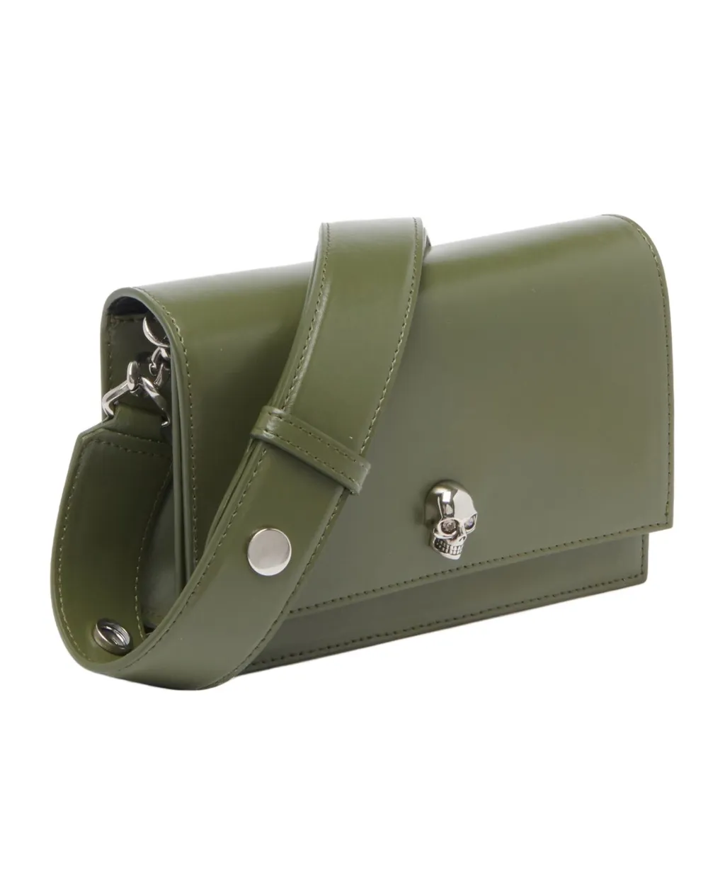 Small Skull Leather Shoulder Bag
