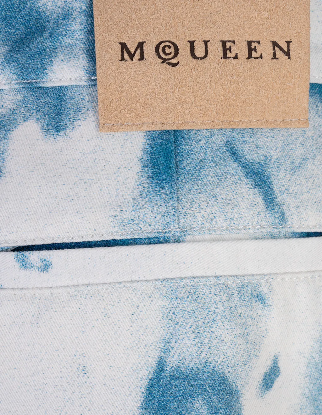 Tie-Dyed Denim Shorts
