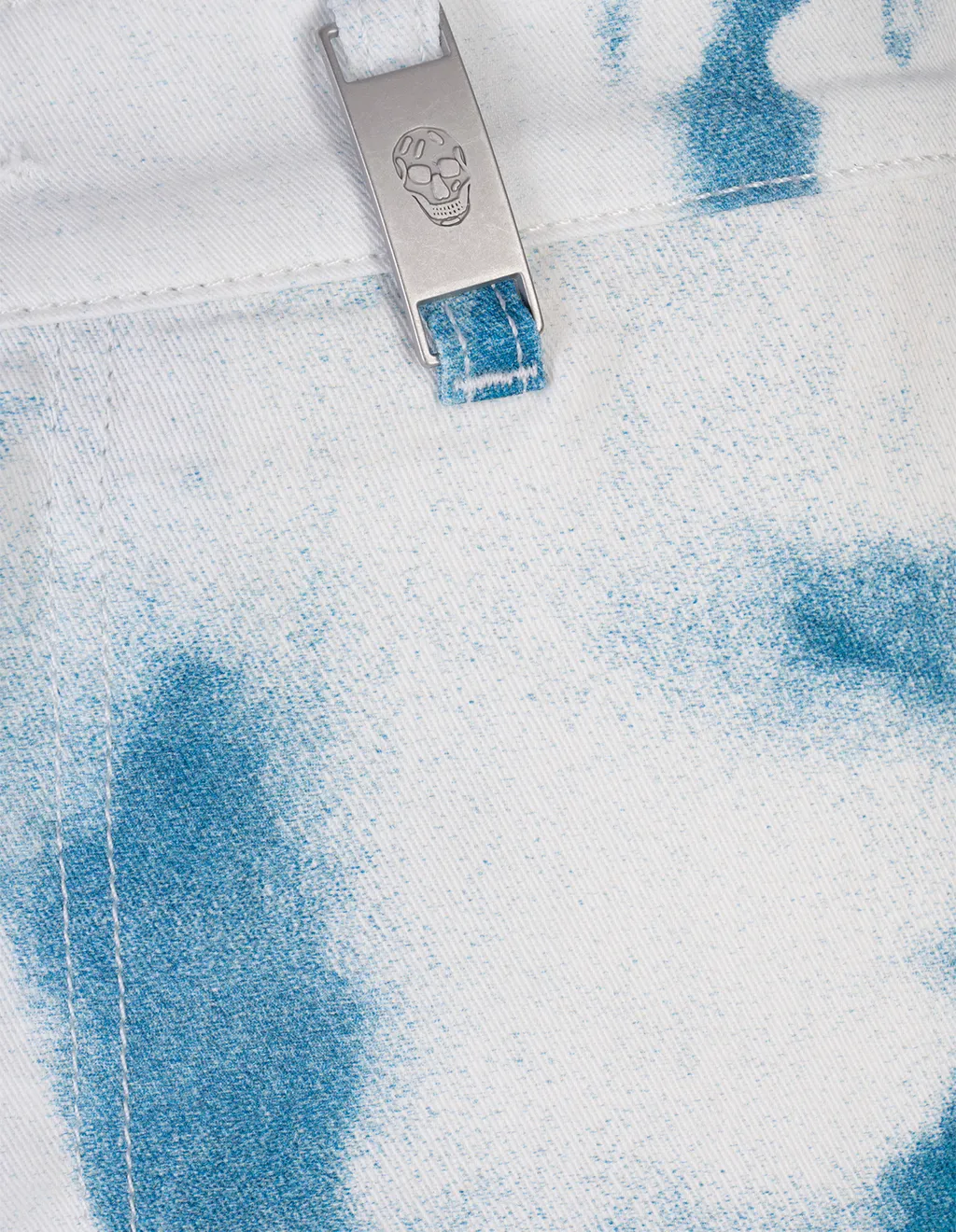 Tie-Dyed Denim Shorts