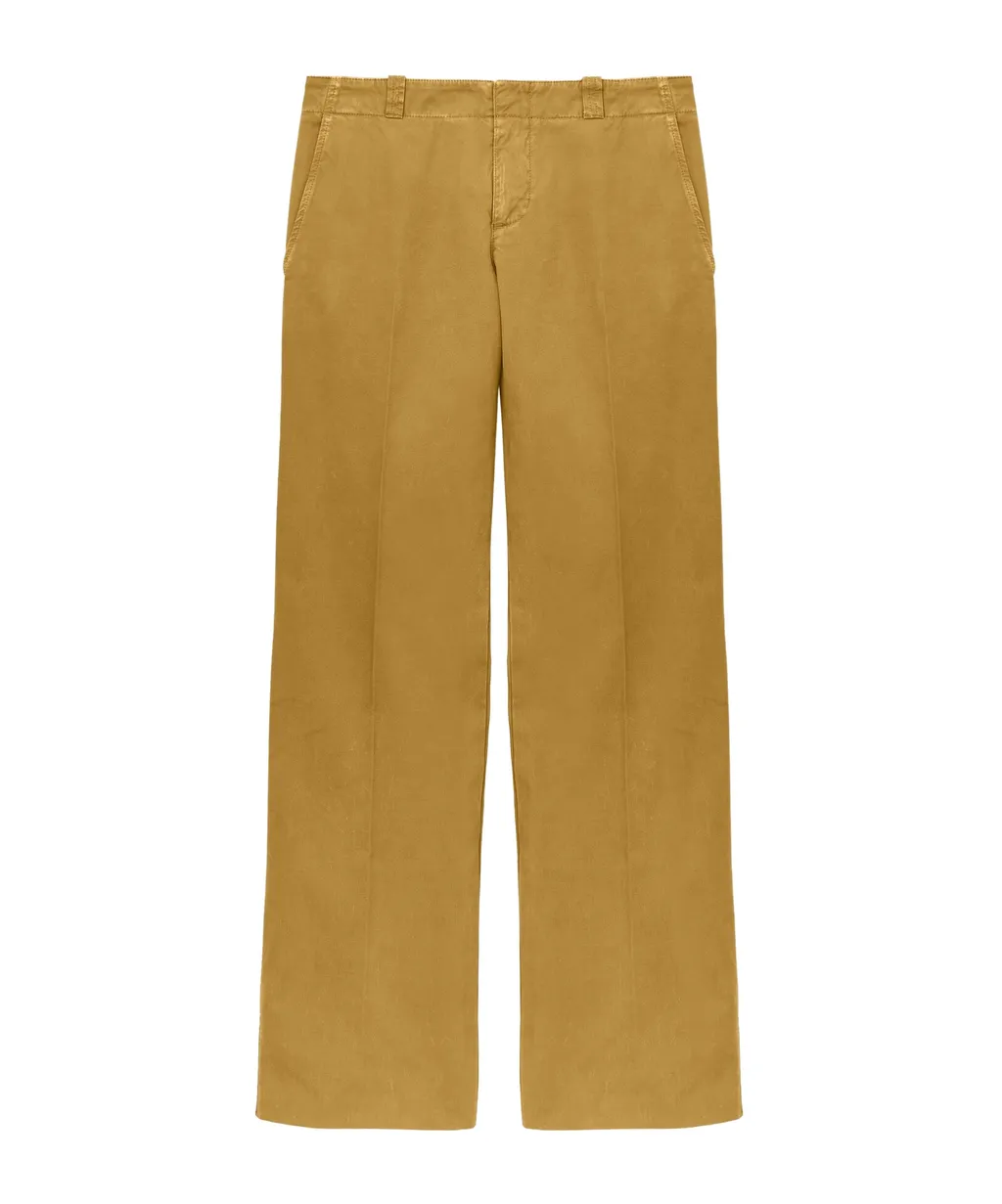 Low-Waisted Chino Trousers