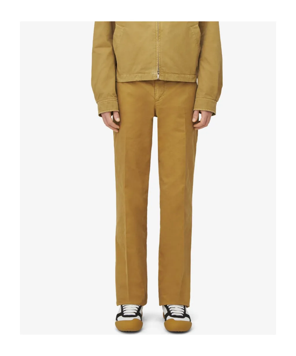 Low-Waisted Chino Trousers