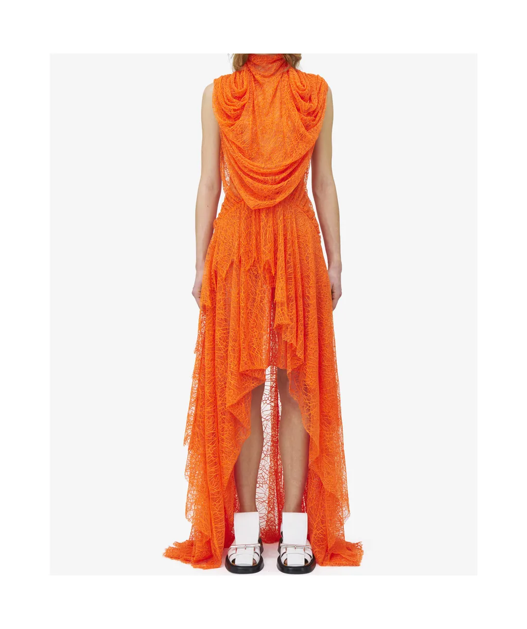 Asymmetric Sleeveless Midi Dress