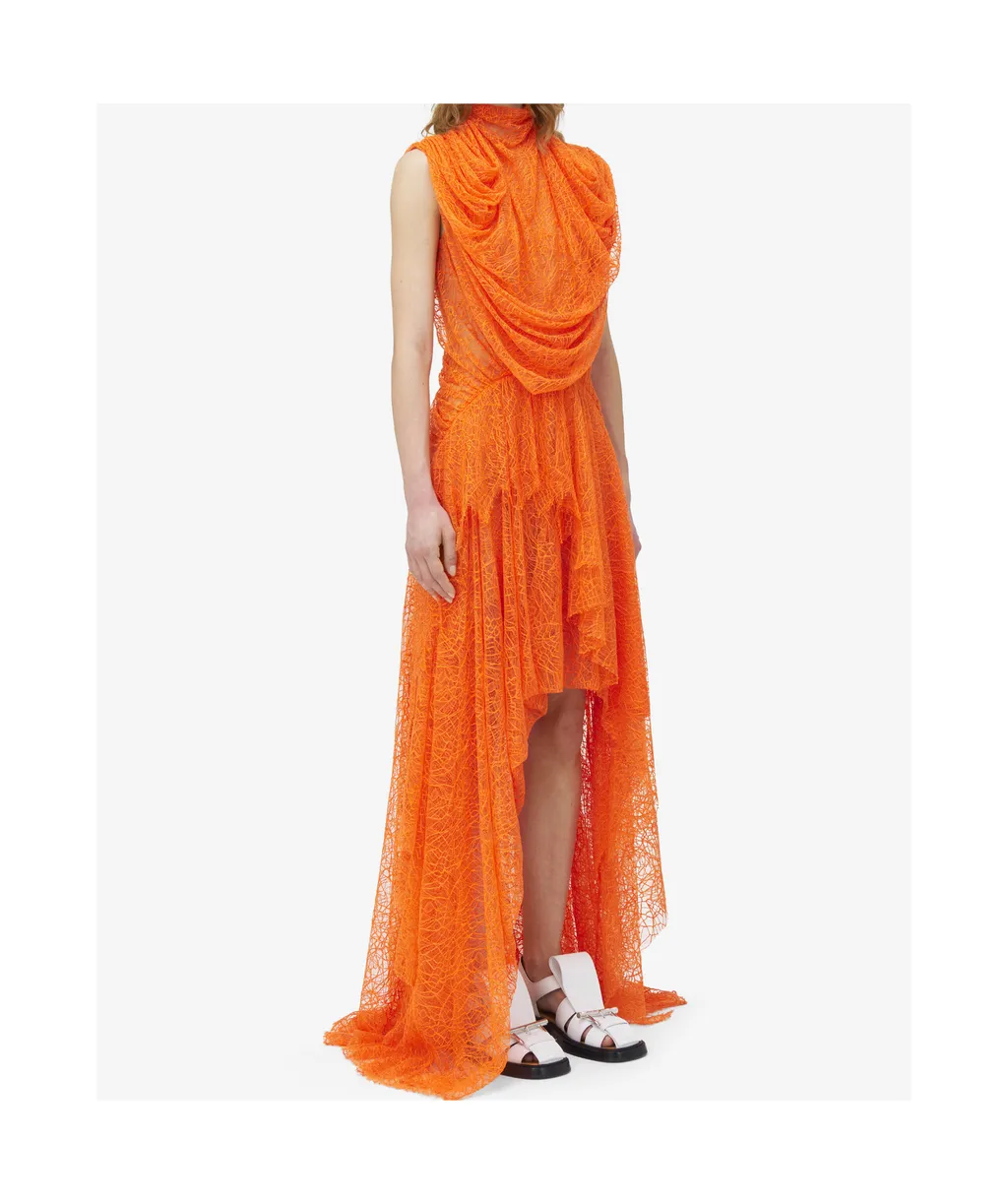 Asymmetric Sleeveless Midi Dress