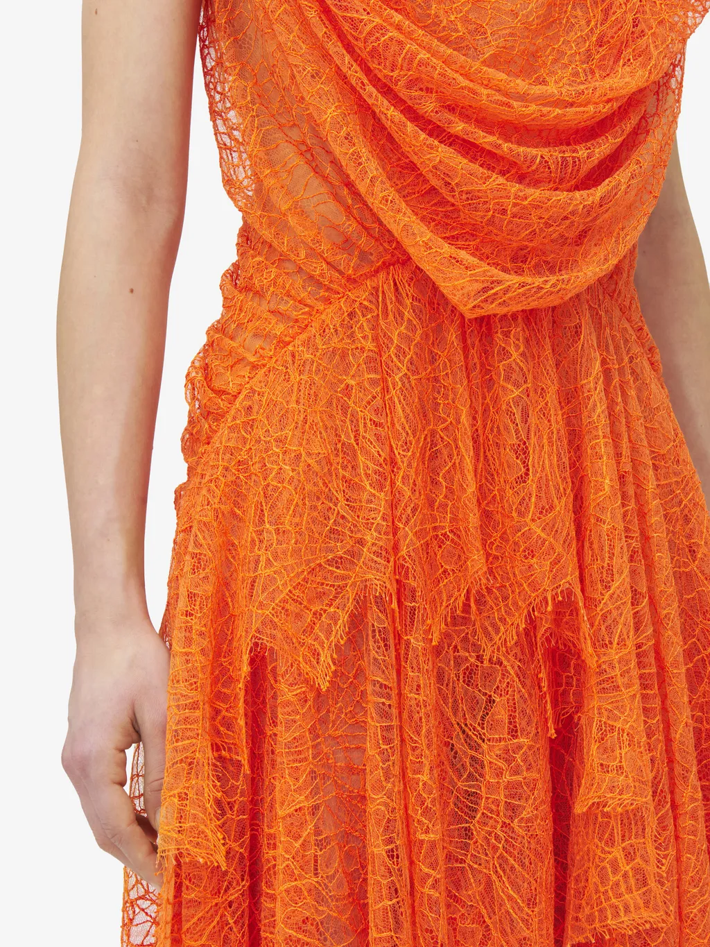 Asymmetric Sleeveless Midi Dress