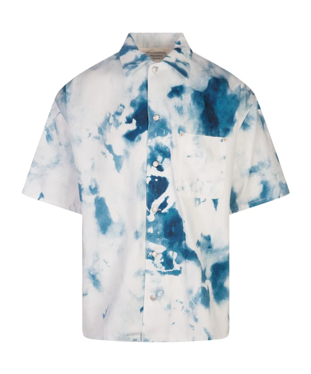 Tie-Dyed Short Sleeved Shirt
