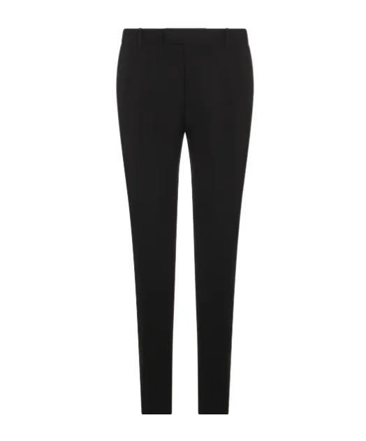 Tapered-Leg Tailored Pants