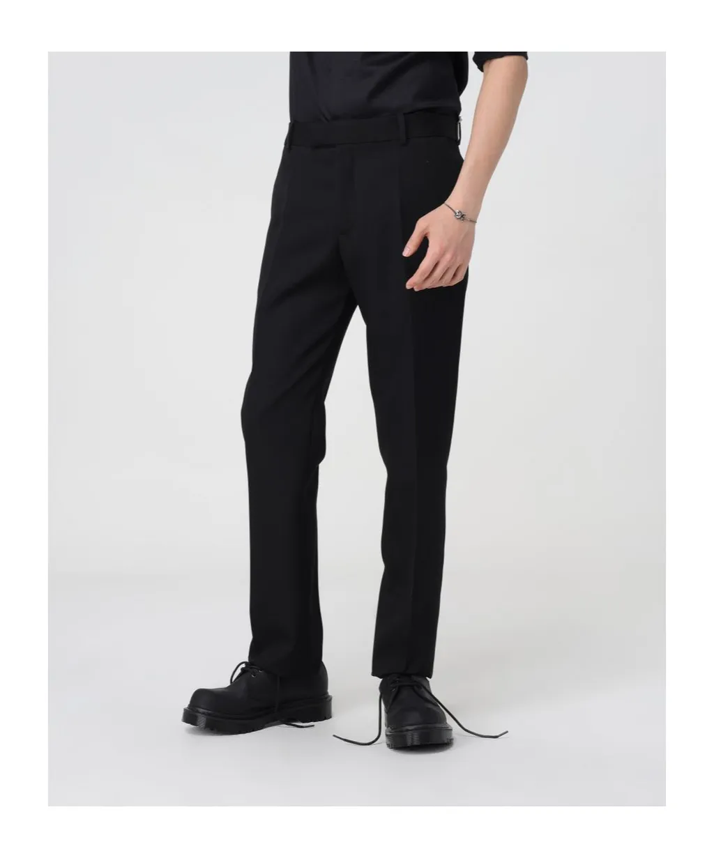 Tapered-Leg Tailored Pants