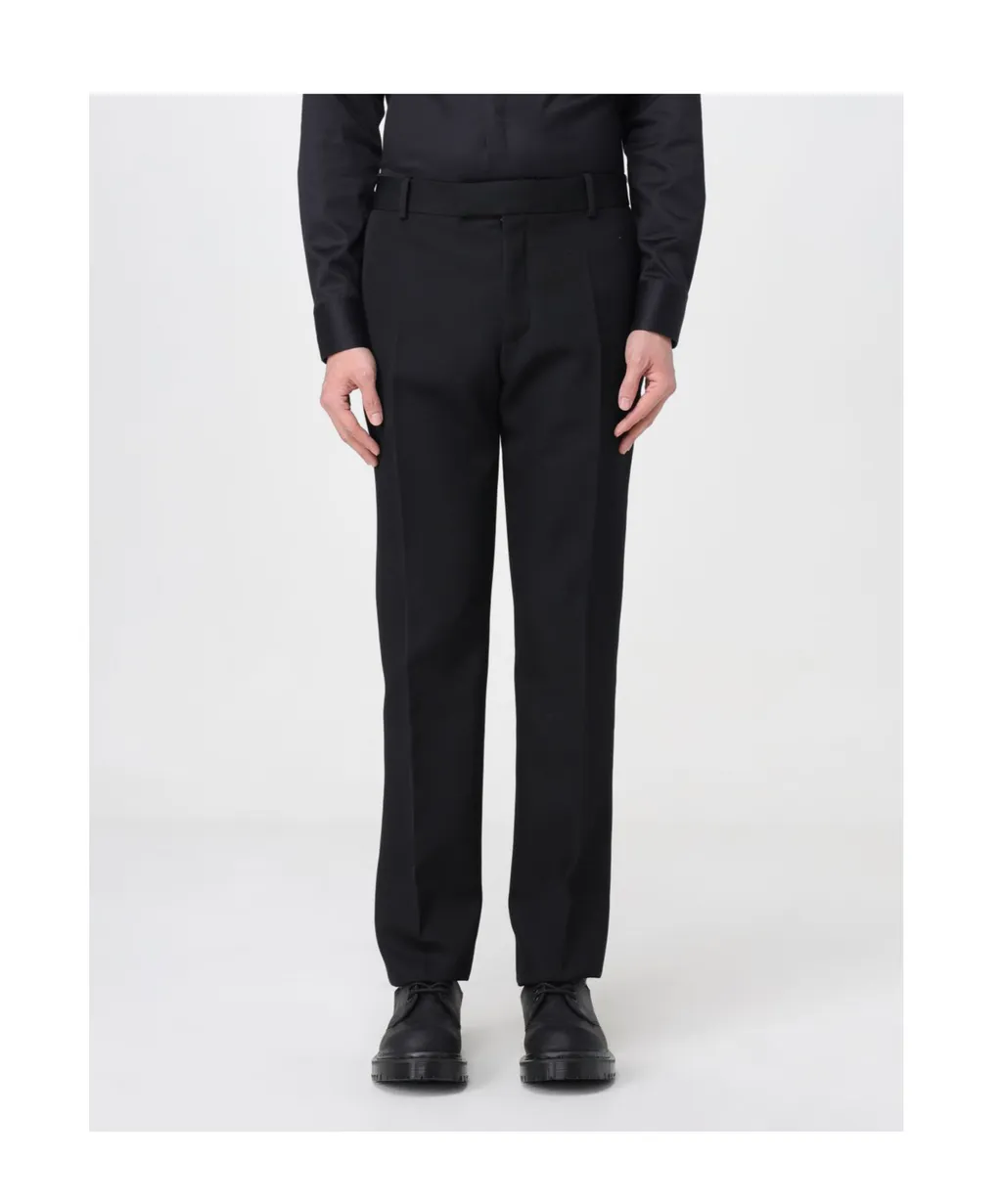 Tapered-Leg Tailored Pants
