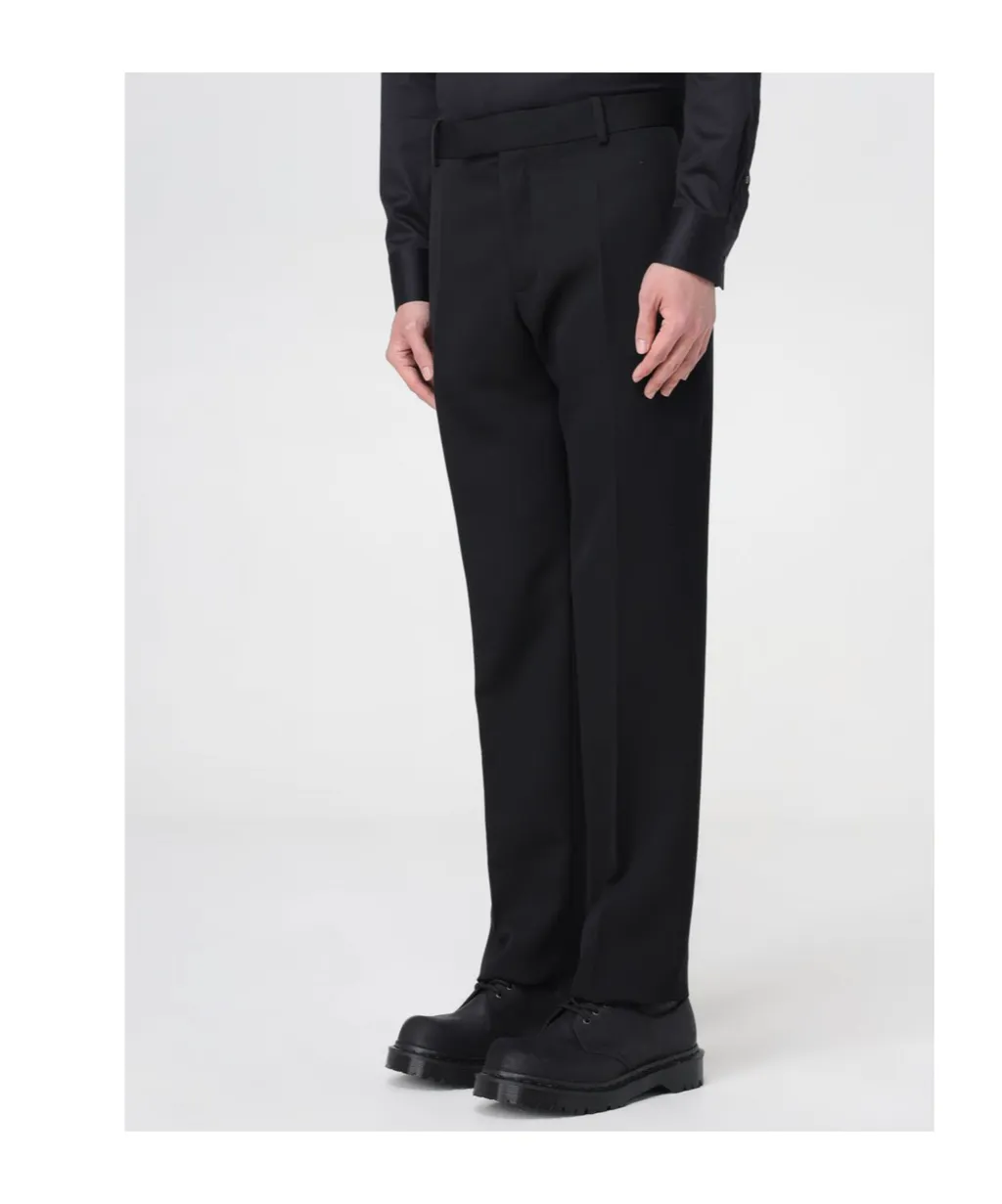 Tapered-Leg Tailored Pants