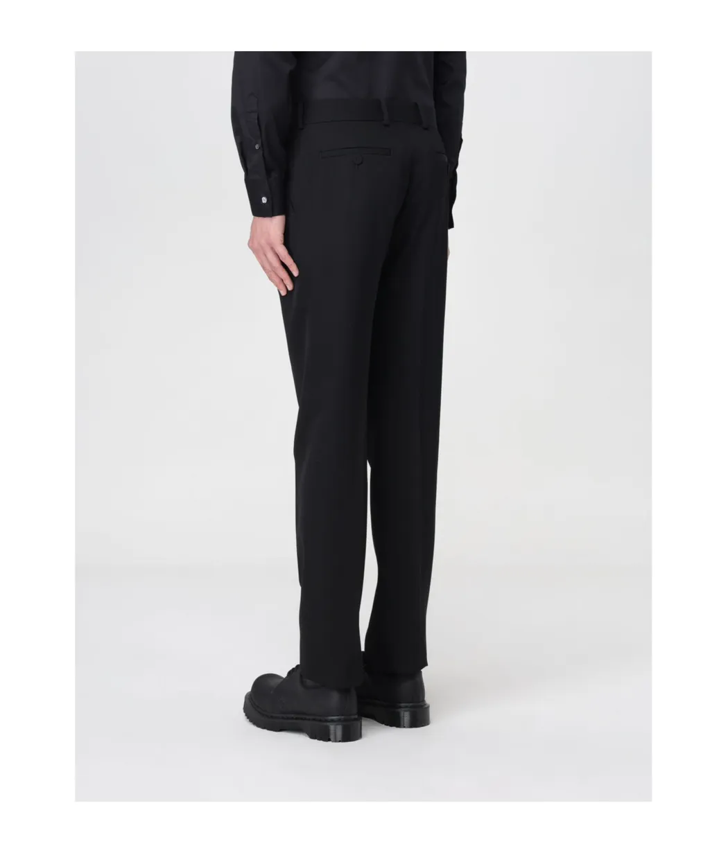 Tapered-Leg Tailored Pants