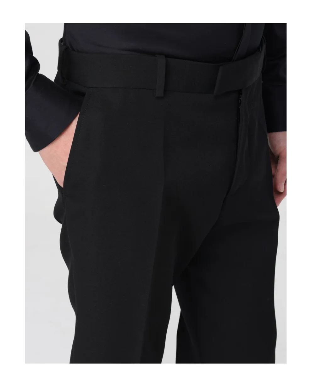 Tapered-Leg Tailored Pants