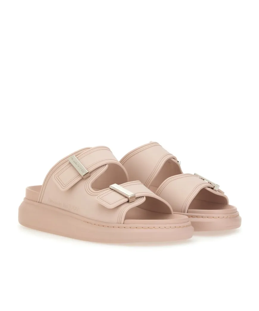 Double Strap Slip-On Sandals