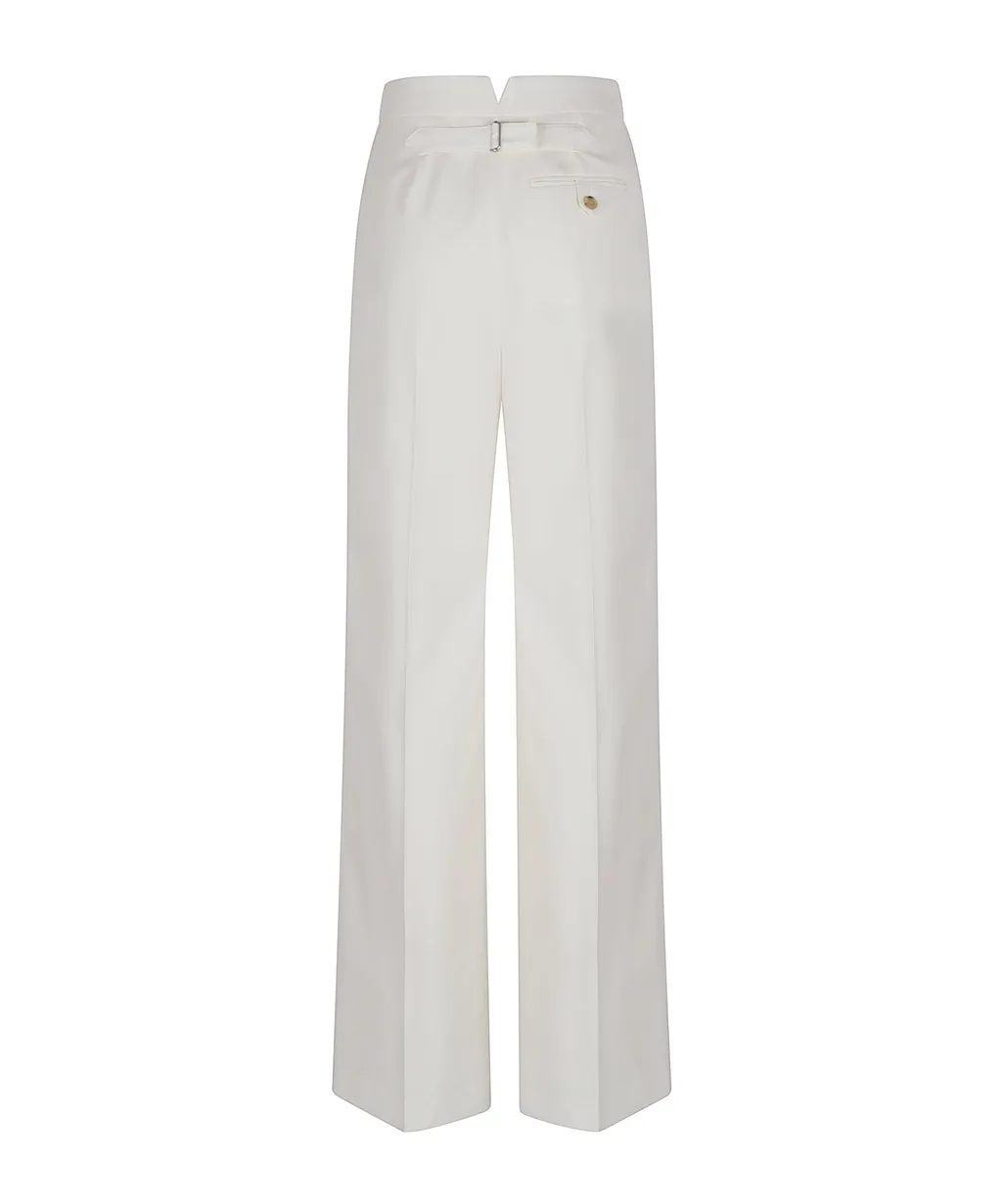 Straight-Leg Tailored Trousers