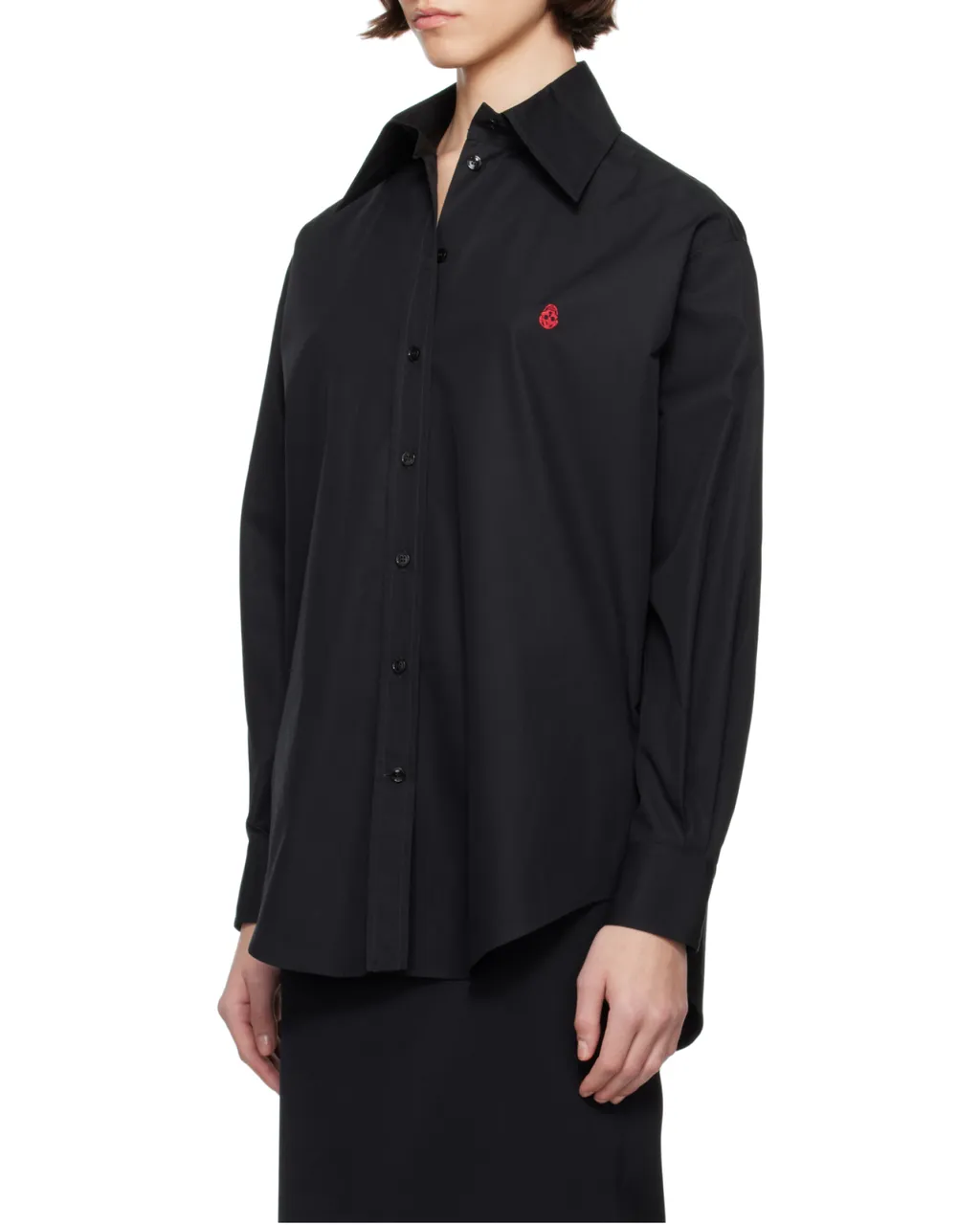 Embroidered Skull Shirt