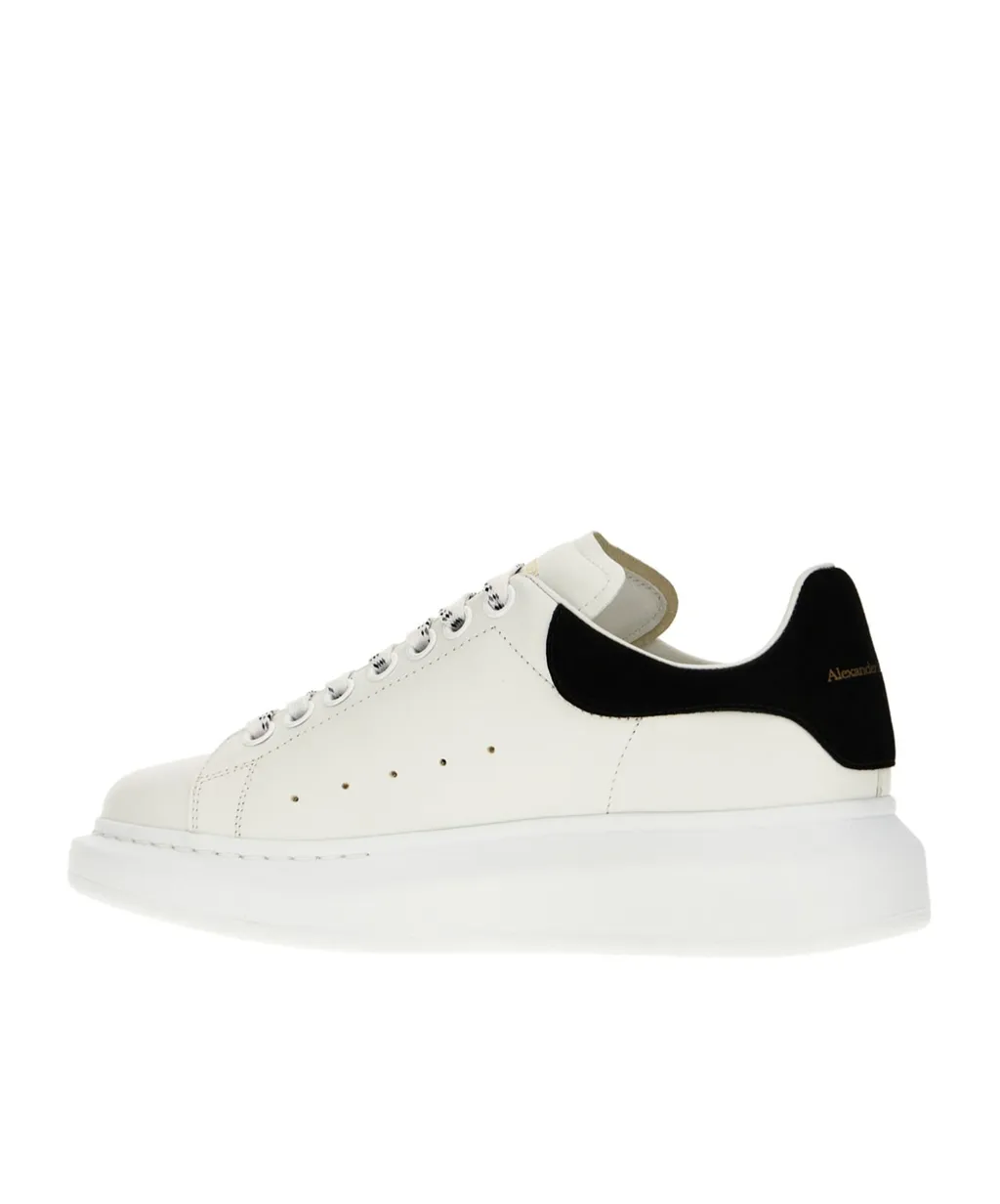 Rounded-Toe Lace-Up Sneakers