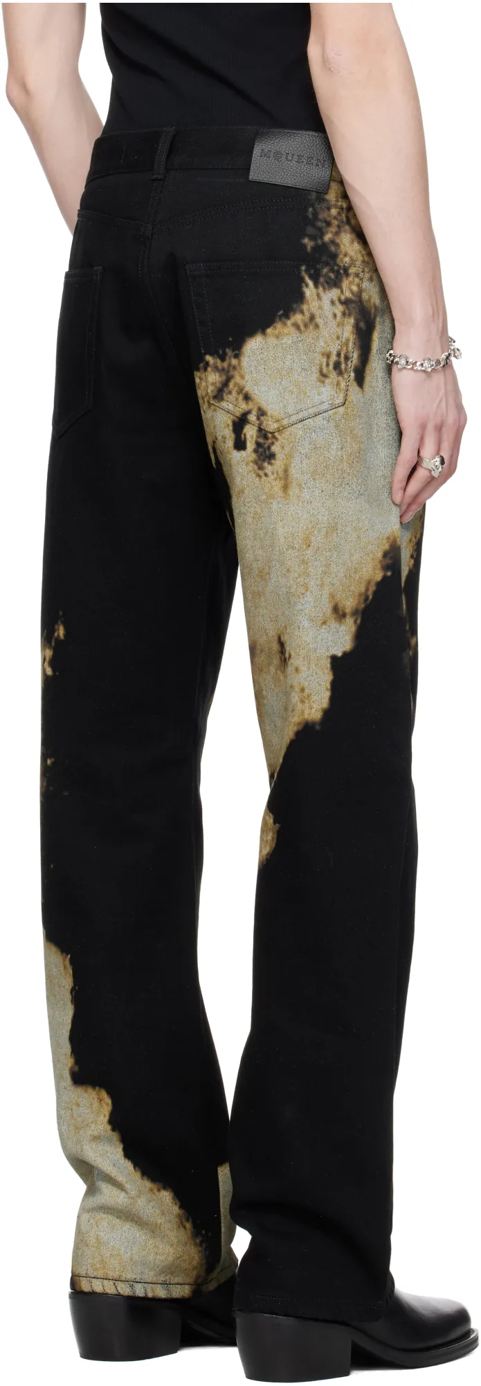 Abstract Print Jeans