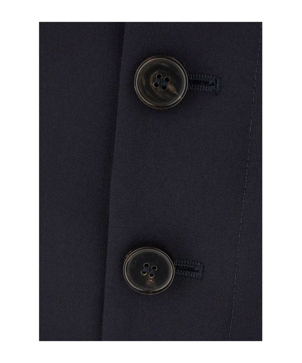 Button-Front Pencil Skirt