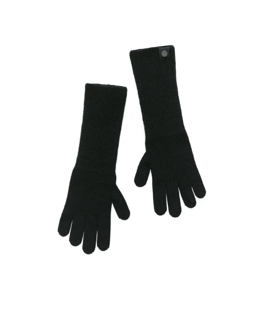 Logo-Patch Knitted Gloves