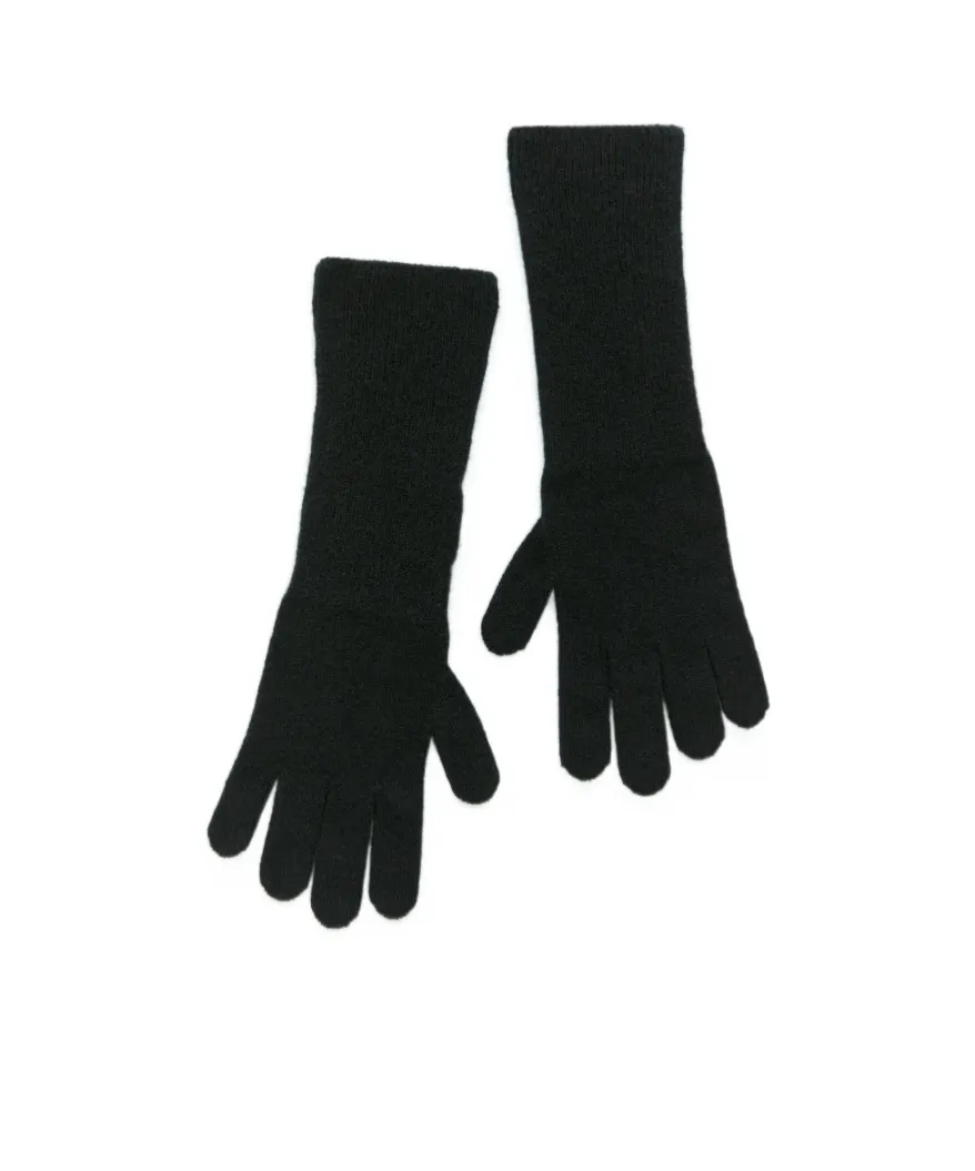 Logo-Patch Knitted Gloves